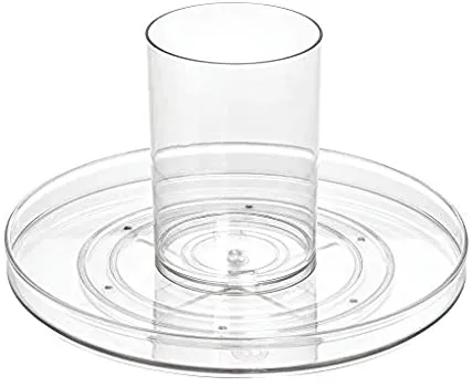 ORGANIZADOR BANDEJA GIRATORIO 11.5" TRANSPARENTE INTERDESIGN