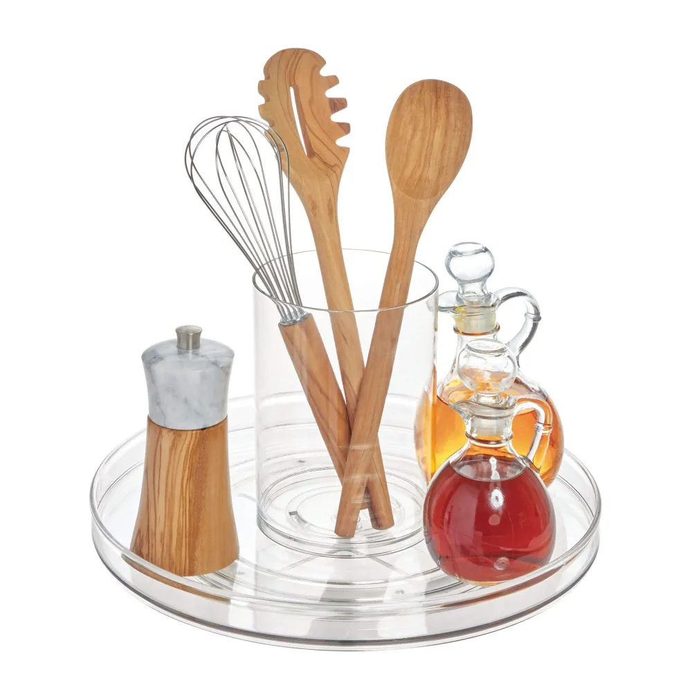 ORGANIZADOR BANDEJA GIRATORIO 11.5" TRANSPARENTE INTERDESIGN