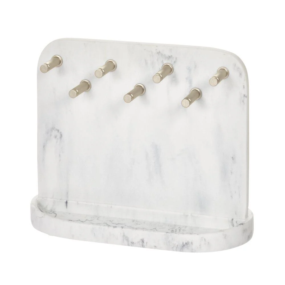 ORGANIZADOR DE JOYAS EN MÁRMOL - BLANCO/SATIN INTERDESIGN