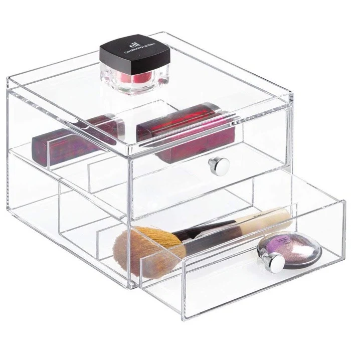 ORGANIZADOR PARA LENTES 2 CAJONES - TRANSPARENTE INTERDESIGN