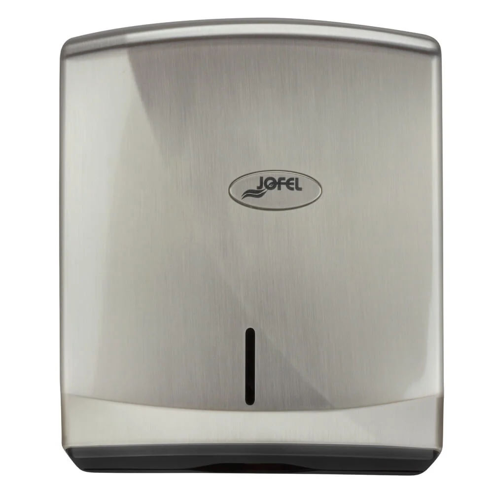DISPENSADOR DE TOALLA INTERDOBLADA FUTURA NÍQUEL BARNIZ AH35001 JOFEL