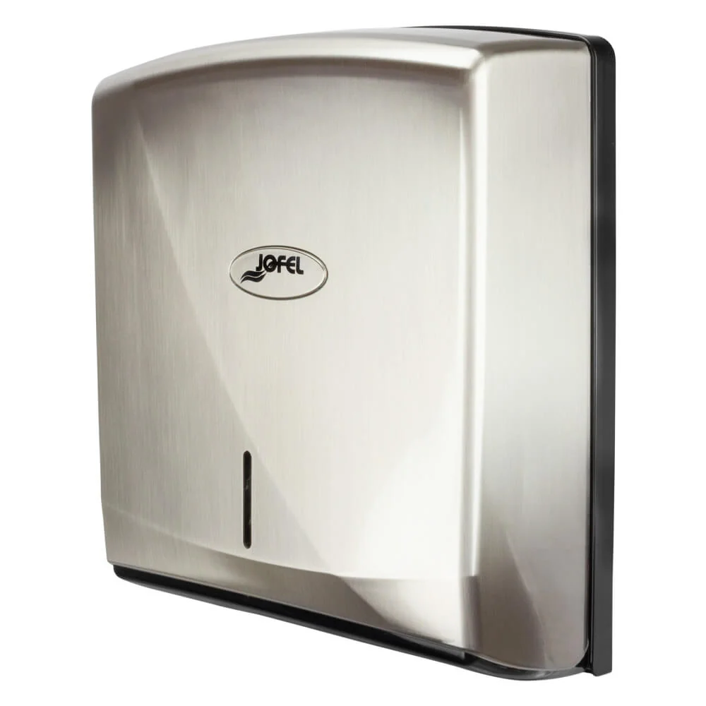 DISPENSADOR DE TOALLA INTERDOBLADA FUTURA NÍQUEL BARNIZ AH35001 JOFEL