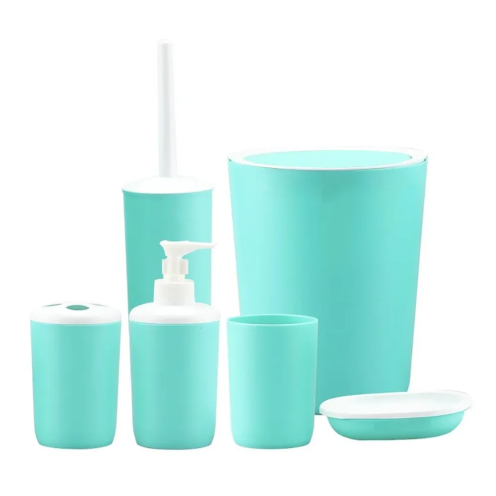 Juego de Accesorios Para Baño 6 pcs Purple