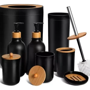 Juego de Accesorios para Baño Set de 9 Piezas