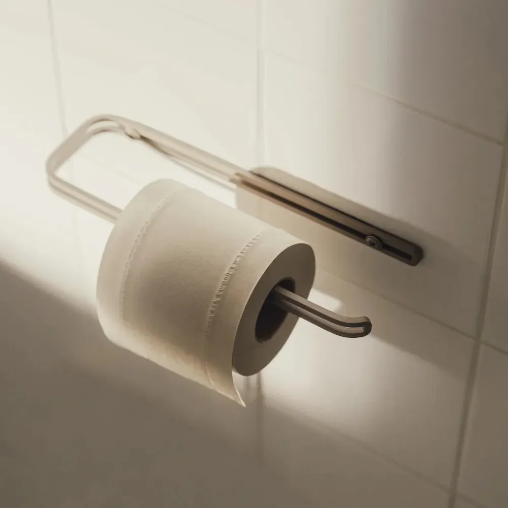 Portarrollos Sofia – porta papel higiénico minimalista de pared Negro Kaimok Design