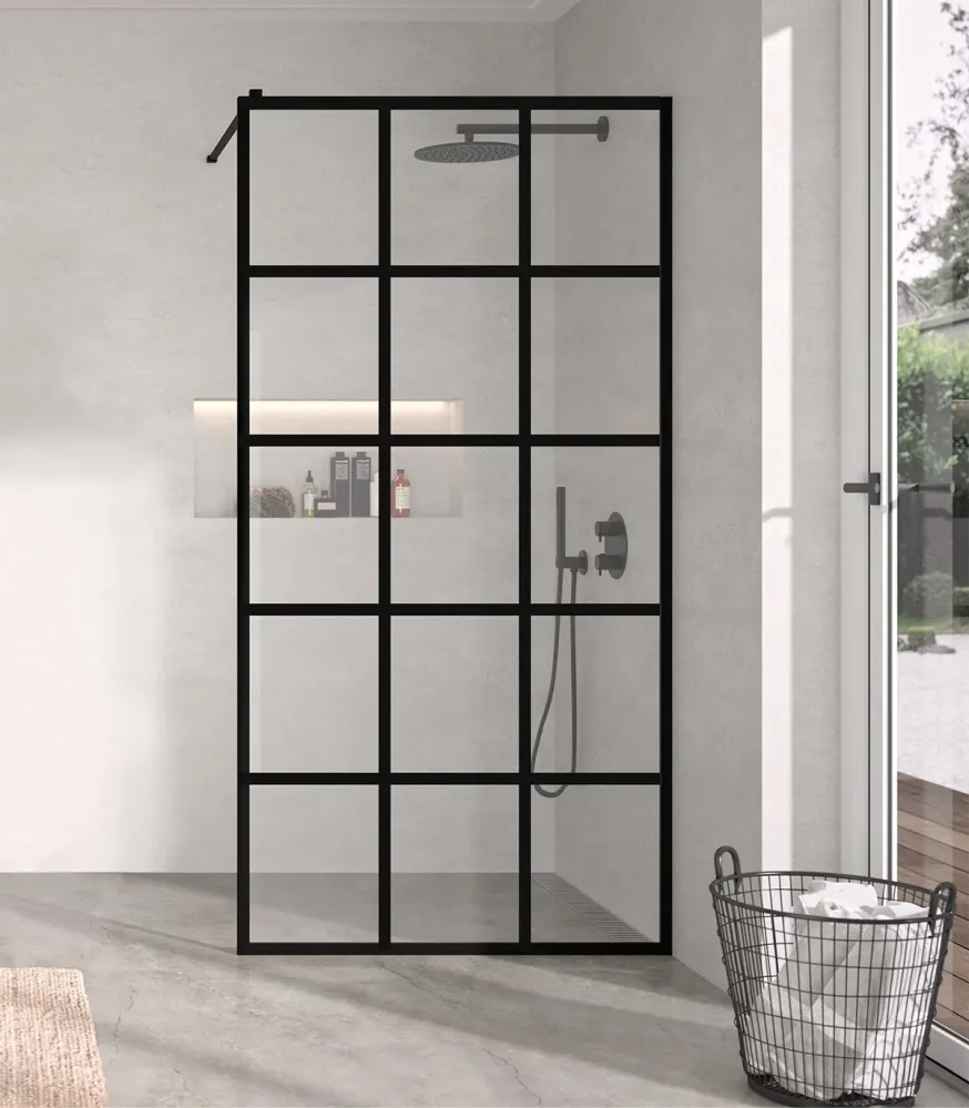 Mampara de Ducha Fija FR103 FRESH de Kassandra | 3 Diseños Industriales
