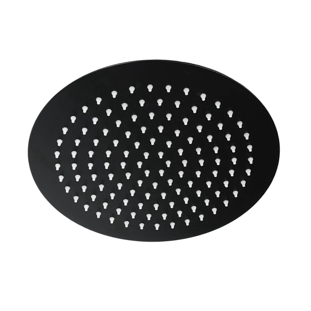 CABEZA DE DUCHA REDONDA,COLOR NEGRO MATE,CUERPO ACERO INOX 201 DIA:20CM X 0.06CM KENNEDY STRUCTURES CORP.
