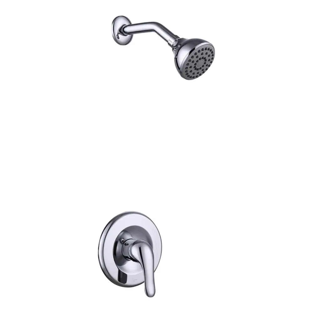 DUCHA CON BRAZO Y MEZCLADOR EMPOTRADO CHROME KENNEDY STRUCTURES CORP.