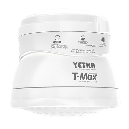 DUCHA ELECTRICA REGULABLE T-MAX 110V BLANCO KENNEDY STRUCTURES CORP.