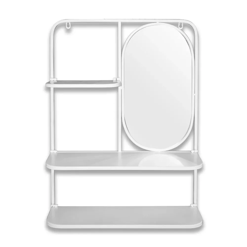 ESPEJO CON ESTANTE BLANCO 72X5X52CM KENNEDY STRUCTURES CORP.