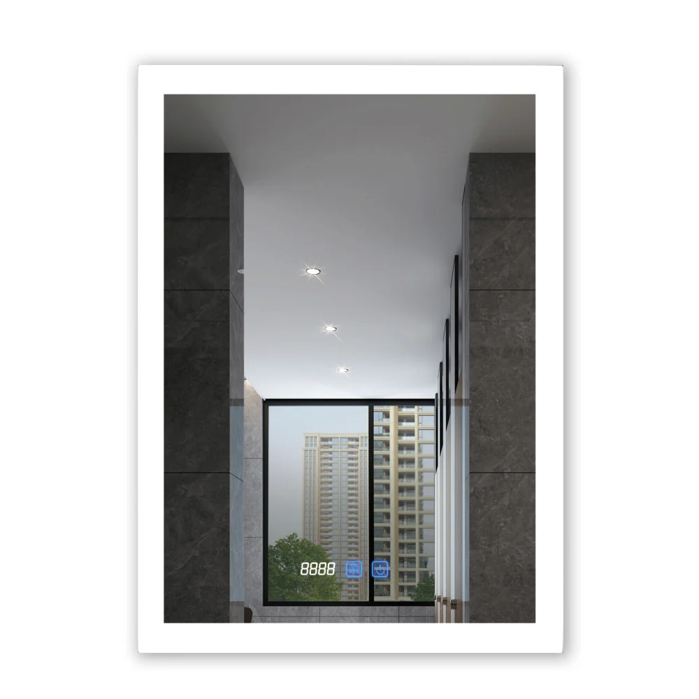 ESPEJO LED CUADRADO PLATEADO C/LUZ BLANCA 60*80CM KENNEDY STRUCTURES CORP.