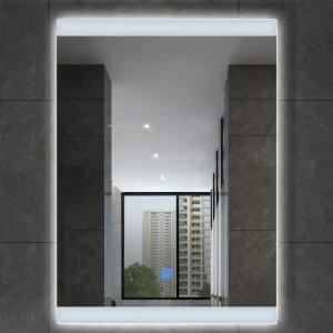 ESPEJO LED RECTANGULAR PLATEADO C/LUZ BLANCA KENNEDY STRUCTURES CORP.