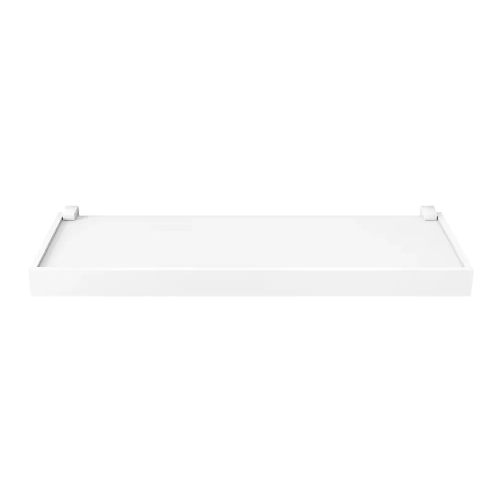 REPISA RECTA DUETTO 1,5X20X60CM BLANCO CON SOPORTE Y BORDA BLANCO KENNEDY STRUCTURES CORP.