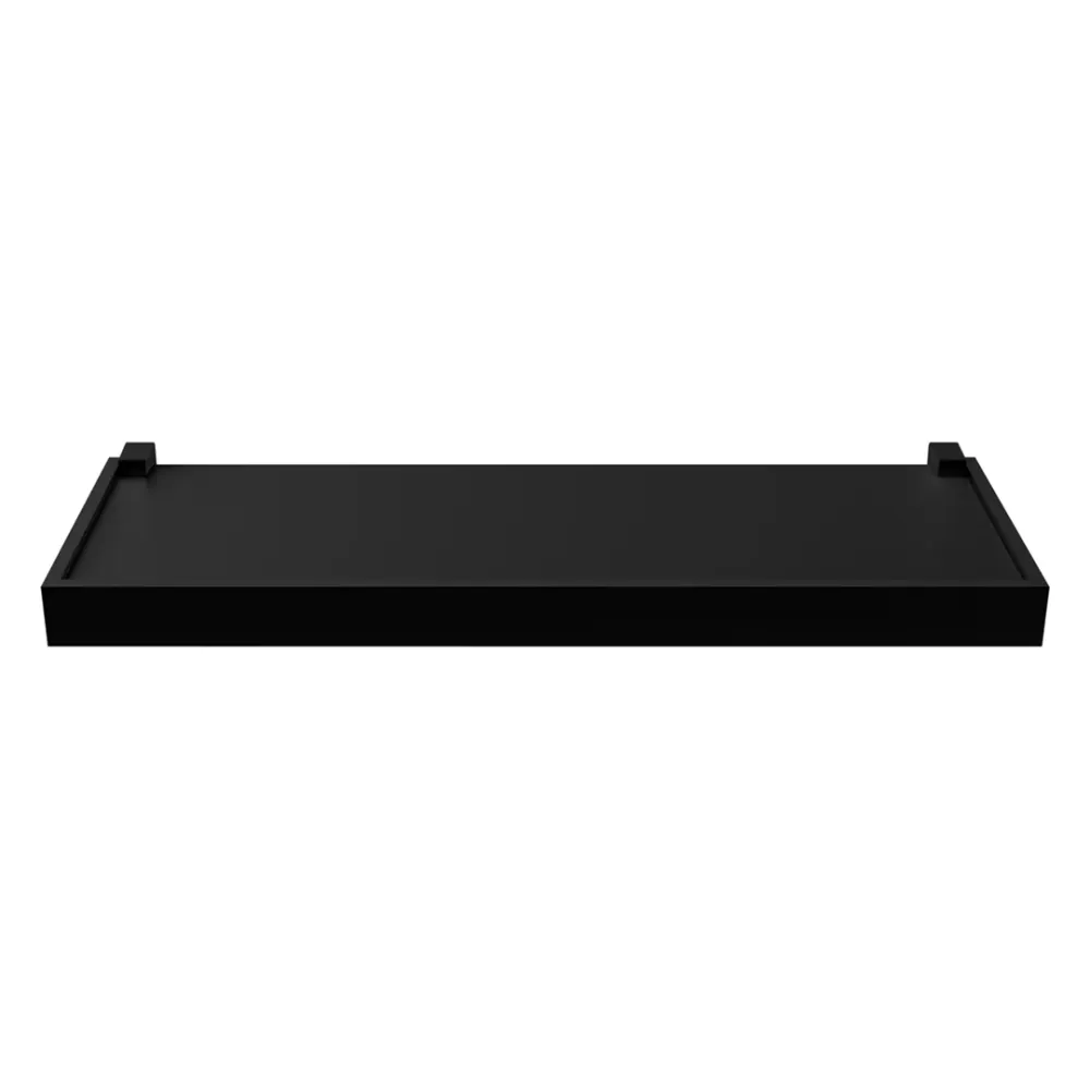 REPISA RECTA DUETTO 1,5X20X60CM NEGRO CON SOPORTE Y BORDA NEGRO KENNEDY STRUCTURES CORP.