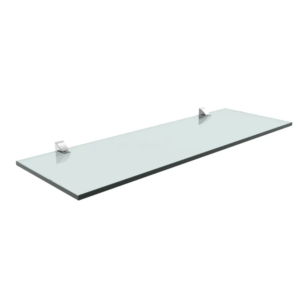 REPISA RECTA DE VIDRIO VETRO 0,8X20X60CM CON SOPORTE CROMADO KENNEDY STRUCTURES CORP.