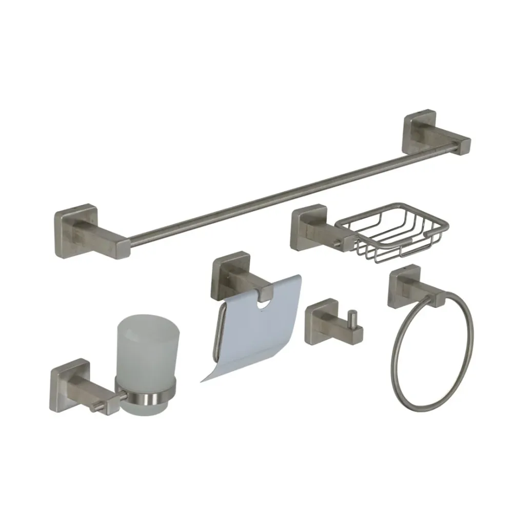 SET DE ACCESORIOS P/BAÑO ACERO INOXIDABLE KENNEDY STRUCTURES CORP.