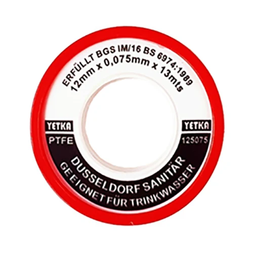 TEFLON CINTA BLANCA 1/2X13MTS ROJO GERMANY KENNEDY STRUCTURES CORP.