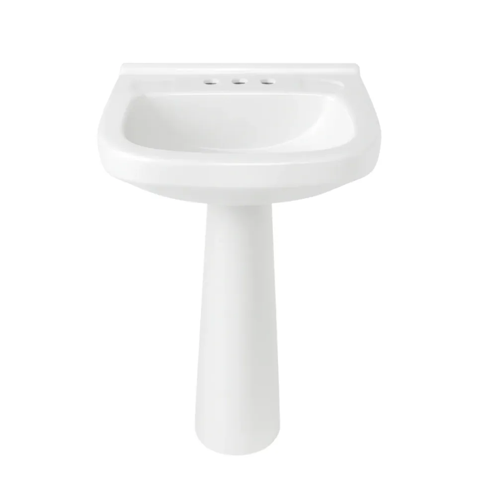 LAVABO Y PEDESTAL JADE/PREMIER BLANCO COMERCIAL KISSON