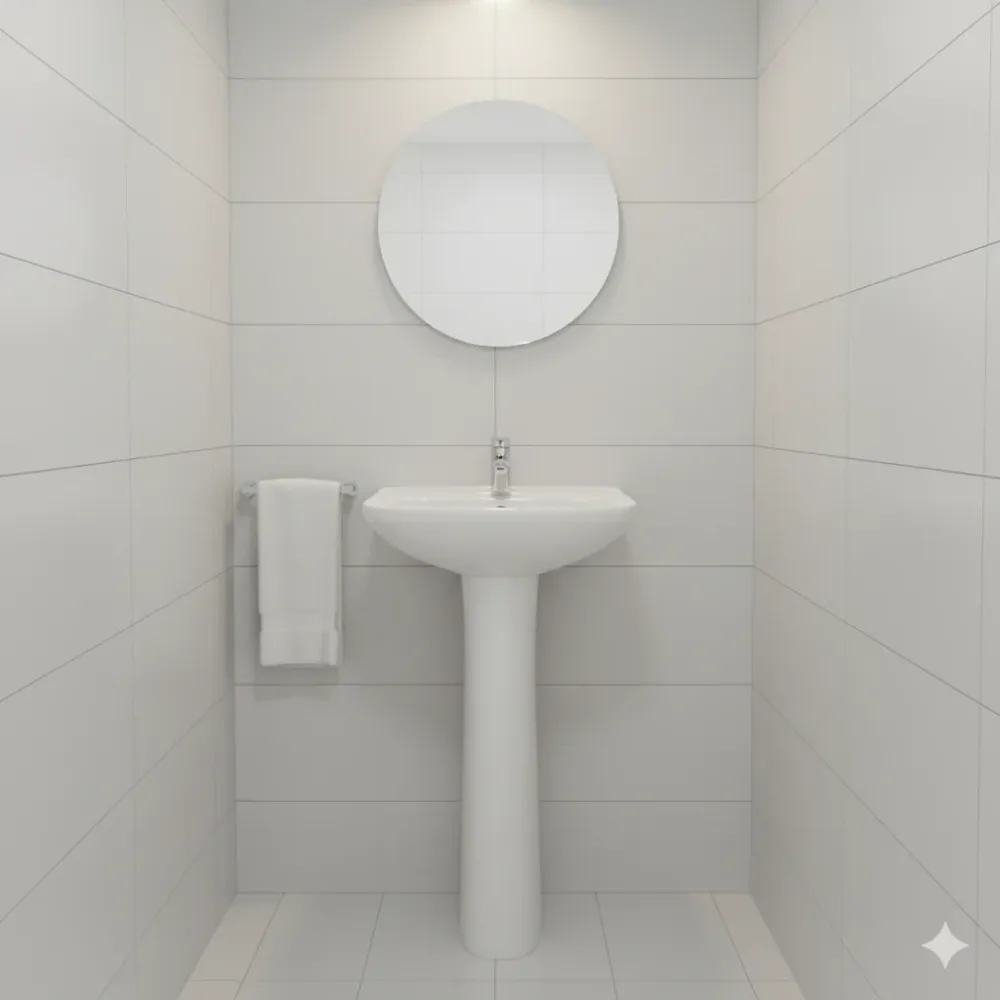 LAVABO Y PEDESTAL JADE/PREMIER BLANCO COMERCIAL KISSON