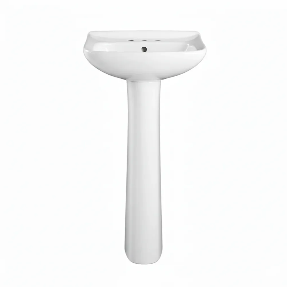 LAVABO Y PEDESTAL KISSON PREMIER BLANCO (COMERCIAL) – SET