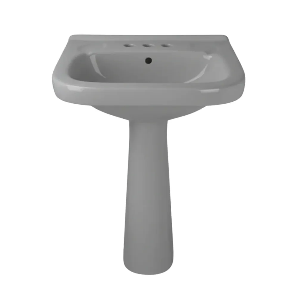 LAVABO Y PEDESTAL PREMIER GRIS COMERCIALTANQUE KISSON PREMIER BLANCO (COMERCIAL KT)