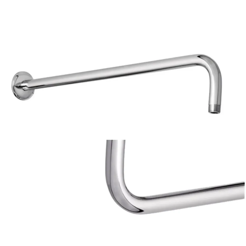 Ducha Regadera de Metal Cuadrada 20Cm-Cromo KIT