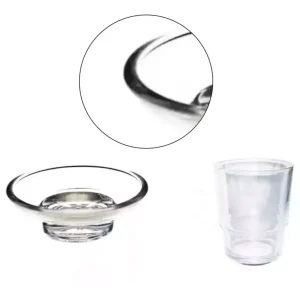 Juego Plato + Vaso Cepillera Disponible Opaco O Transparente KIT