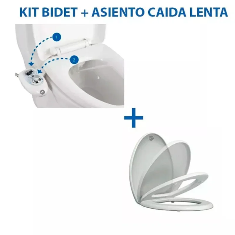 Kit Bidet Automático + Asiento Caida Lenta