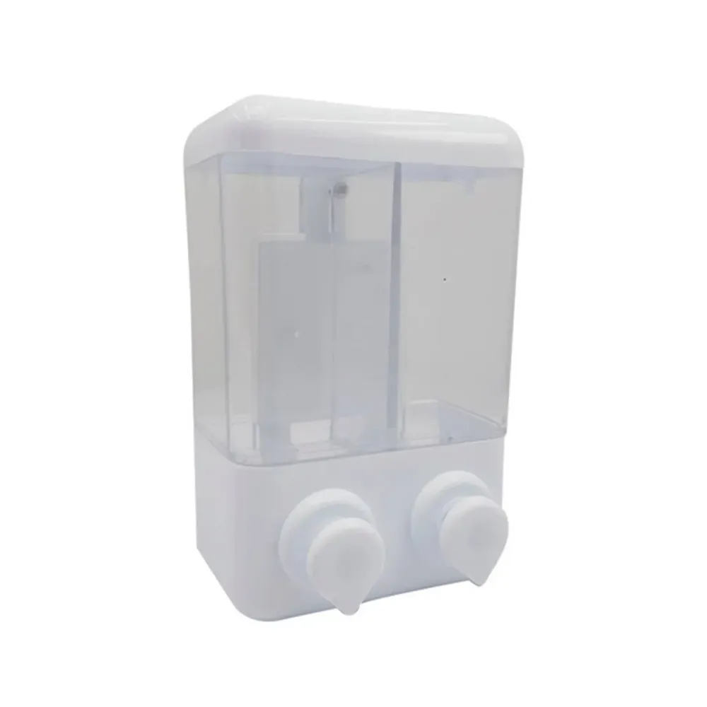 Dispensador De Jab¢n Doble Para Ba¤o 2 En 1 Blanco KLINIU