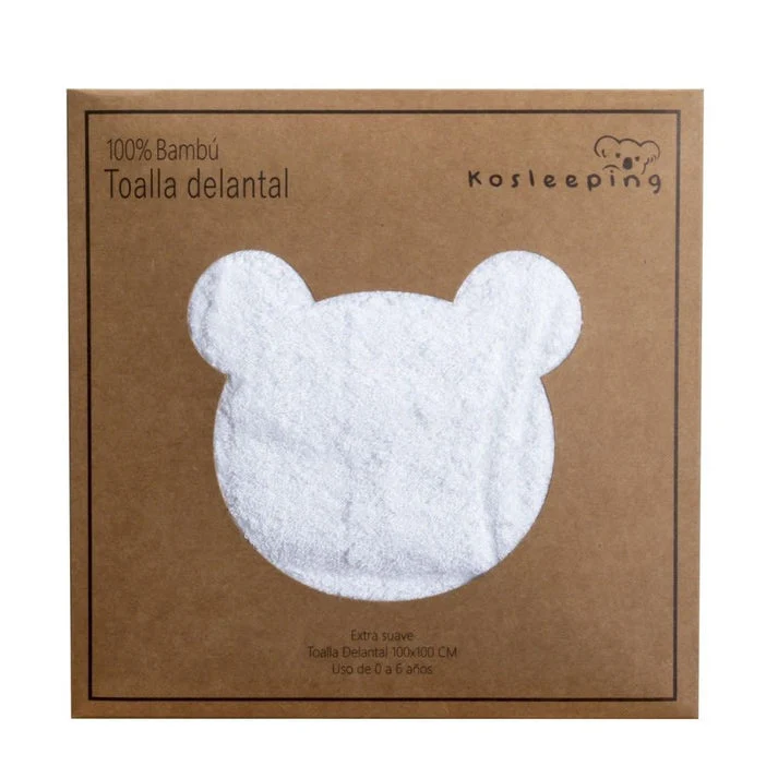 Kosleeping Toalla delantal Bambú - Blanca