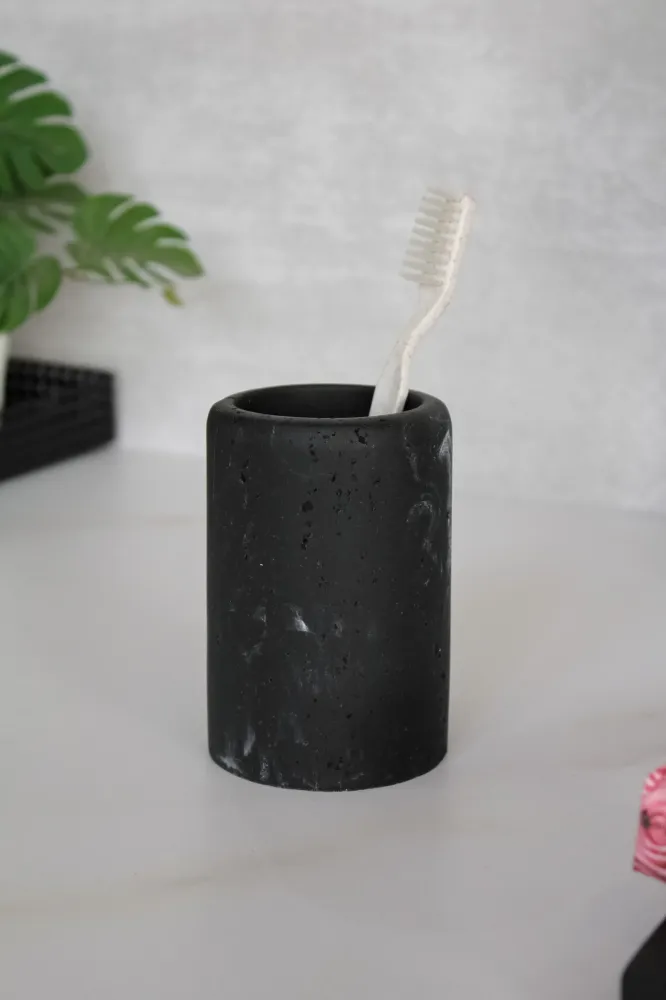 Set Baño Piedra Negro La Batea deco