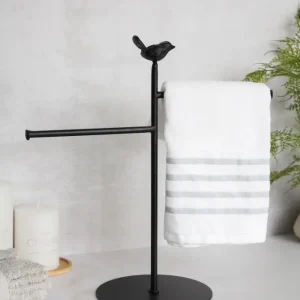 Toallero Cruz Pajarito Black La Batea deco