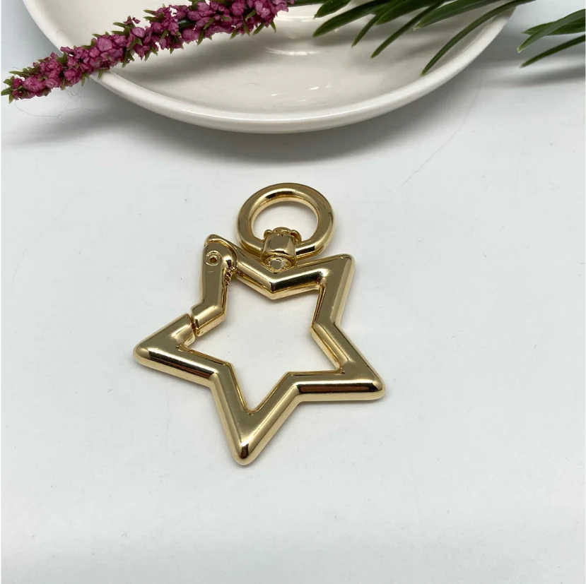 AO100 Broche Estrella Huge Cierre Presión 52 x 40 mm Accesorio Baño Oro La Otra Tienda Joyas
