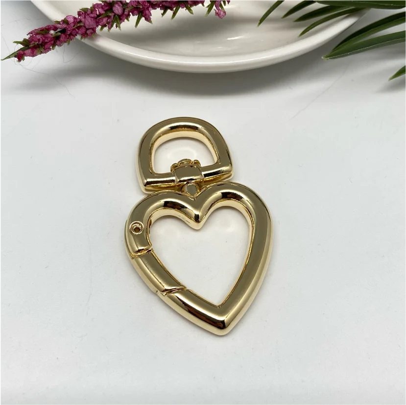 AO99 Broche Corazón Huge Cierre Presión 52 x 32 mm Accesorio Baño Oro La Otra Tienda Joyas