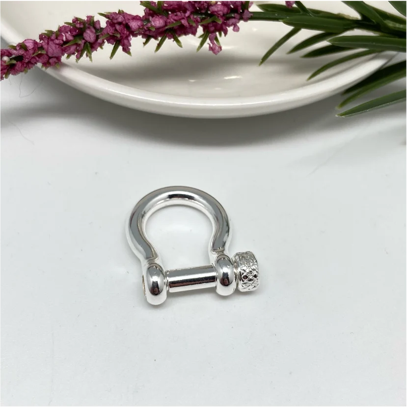AP97 Broche Grillete Cierre Rosco 22 x 20 mm Accesorio Baño Plata La Otra Tienda Joyas