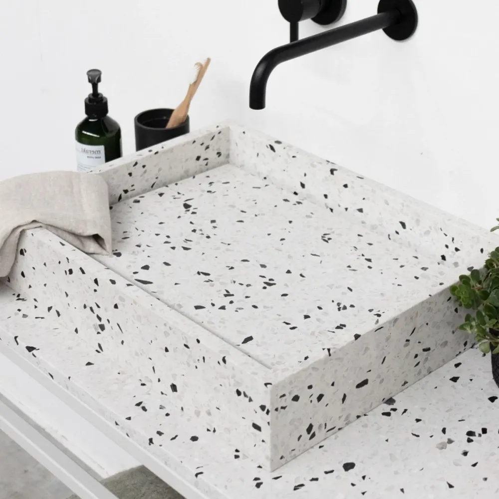 Lavabo de Terrazo George - Con Placa Base