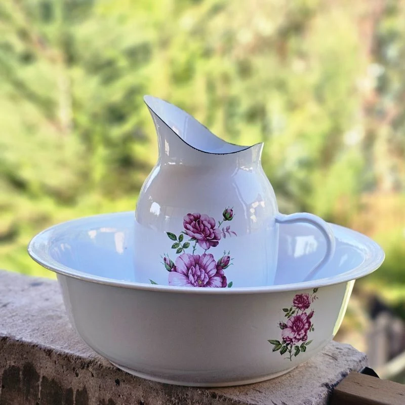 Lavatorio Bolton Enlozado con Flores