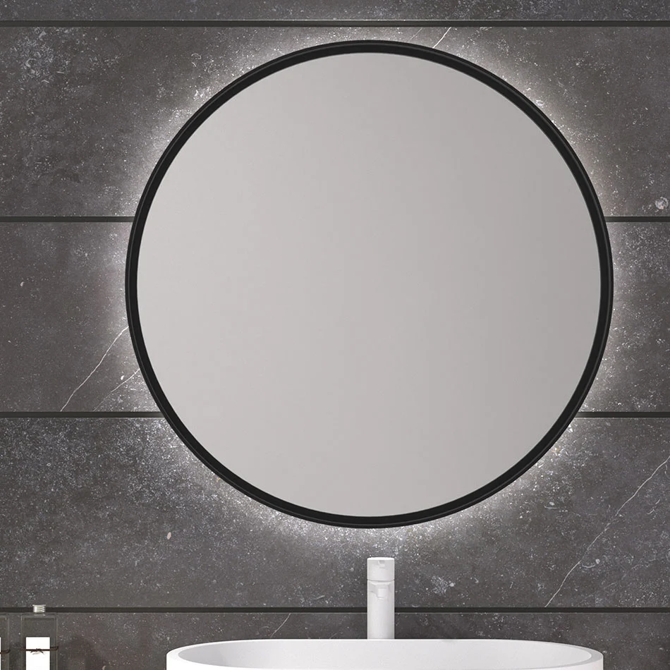 Espejo De Baño BEQUIA Circular | Marco Metálico Elección | Luz Led 3 Tonos | Ip44 LEDIMEX