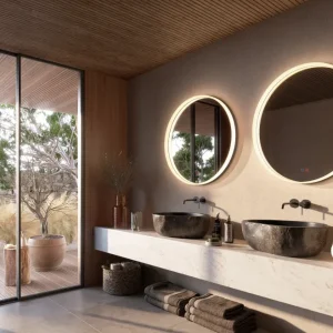 LEDIMEX BOLONIA BOLO03960NG NEGRO MATE Ø 60 Ledimex Mirrors, S.L.