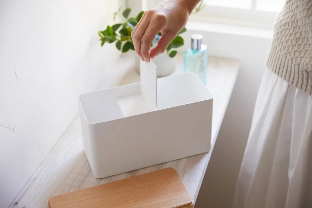 Caja de Almacenamiento - Rin - Blanco Les Archives - Yamazaki