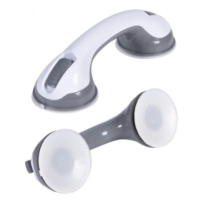 2 Agarradera Manilla Ventosas Soporte Seguridad Baño Ducha Blanco MA Store