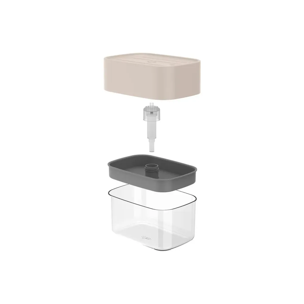 Dispensador para detergente y esponja trium color beige Madehome
