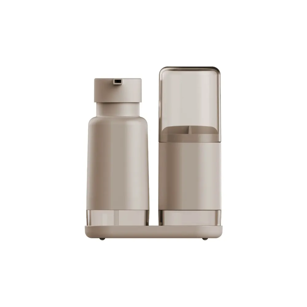 Kit de accesorios para baño dual 3 piezas color beige Madehome