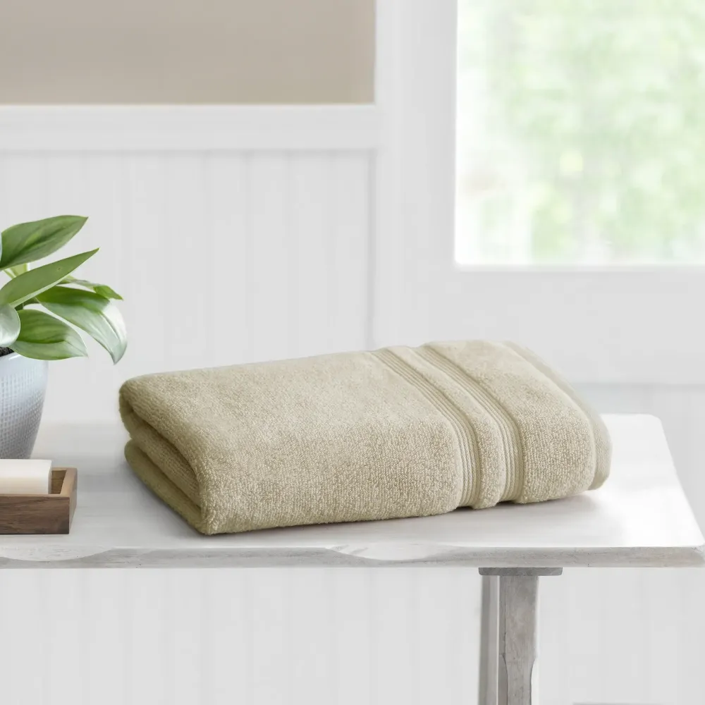 2 PZA Toalla de Baño Sólida 30" x 54", Beige Papiro Mainstays