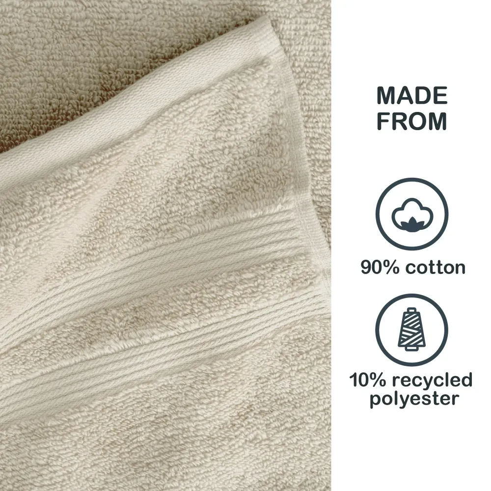 2 PZA Toalla de Baño Sólida 30" x 54", Beige Papiro Mainstays