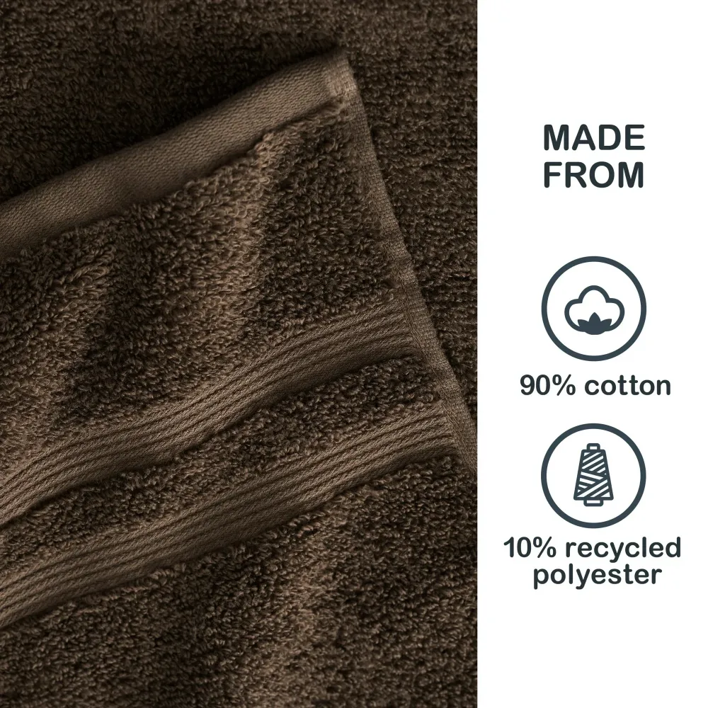 2 PZA Toalla de Baño Sólida 30" x 54" Marron Mainstays