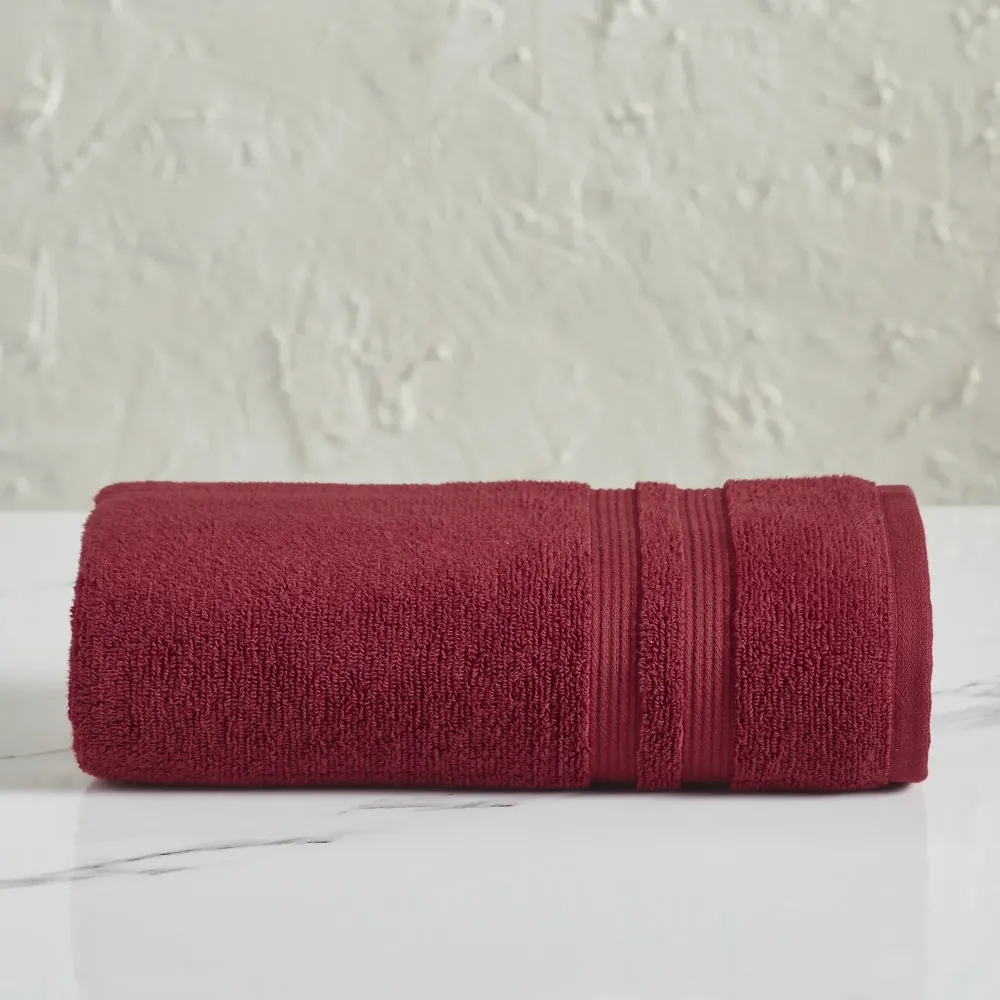 2 PZA Toalla de Baño Sólida 30" x 54" Rojo Carmesí Mainstays
