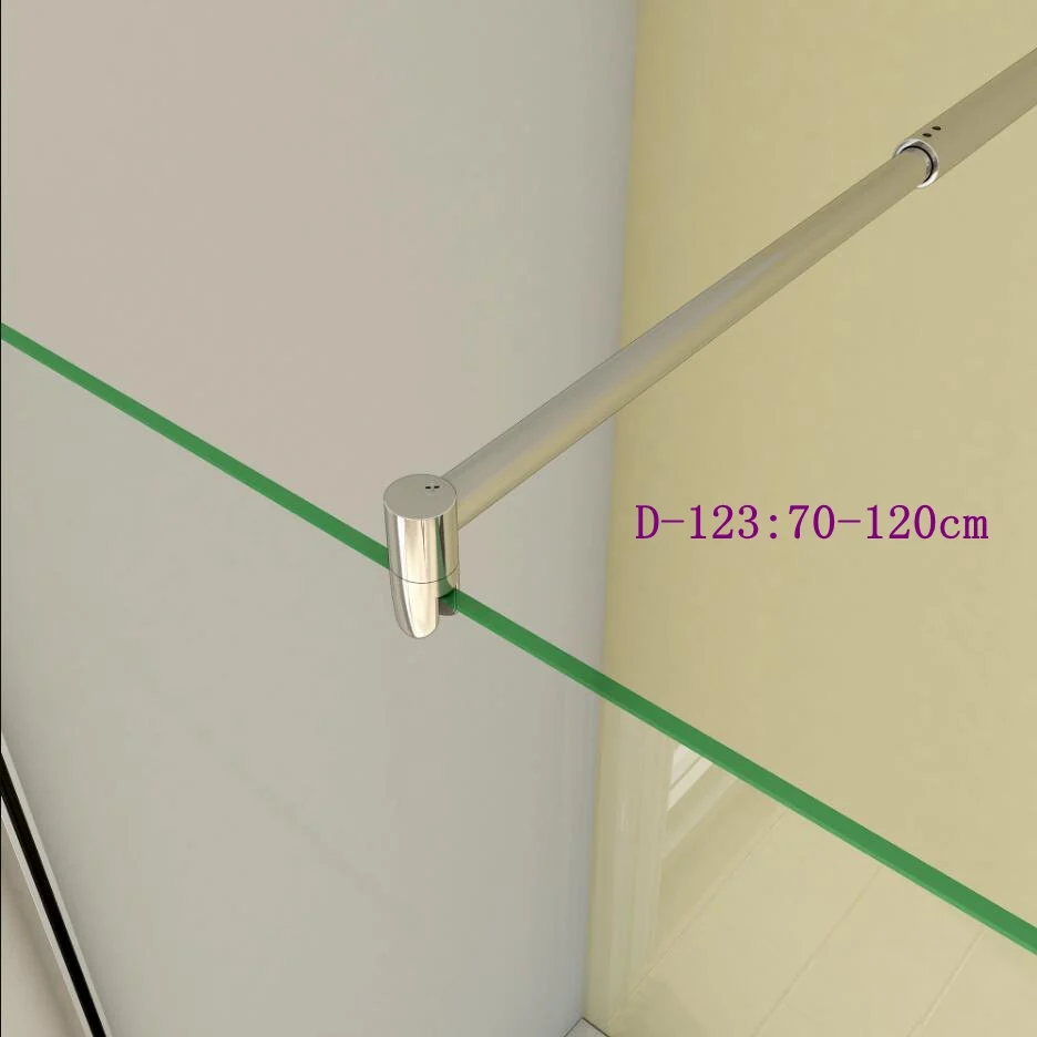 Mampara de Ducha, 8mm Cristal templado Antical, Equipada Barra de longitud diferente