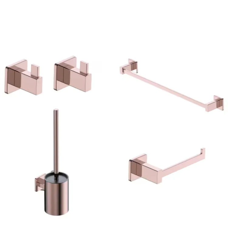 Conjunto accesorios baño TECHNIC Medimex | Toallero, portarrollos, perchas y escobillero | 6 Acabados Cromo