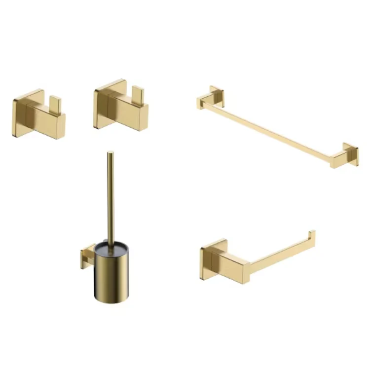 Conjunto accesorios baño TECHNIC Medimex | Toallero, portarrollos, perchas y escobillero | 6 Acabados Cromo